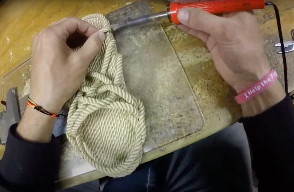 how to make rope sandals